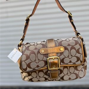 NWT Coach Y2K Gold/Bronze Signature Soho (1482)